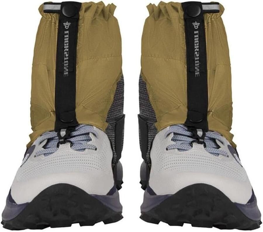 Waterdichte Beenkappen Schoenhoezen Gaiters Outdoor Wandelen Verstelbare Anti-slip Band Hoogte Geel