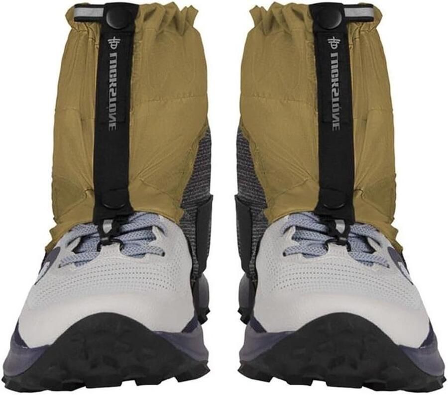 Waterdichte Beenkappen Schoenhoezen Gaiters Outdoor Wandelen Verstelbare Trekkoorden Geel