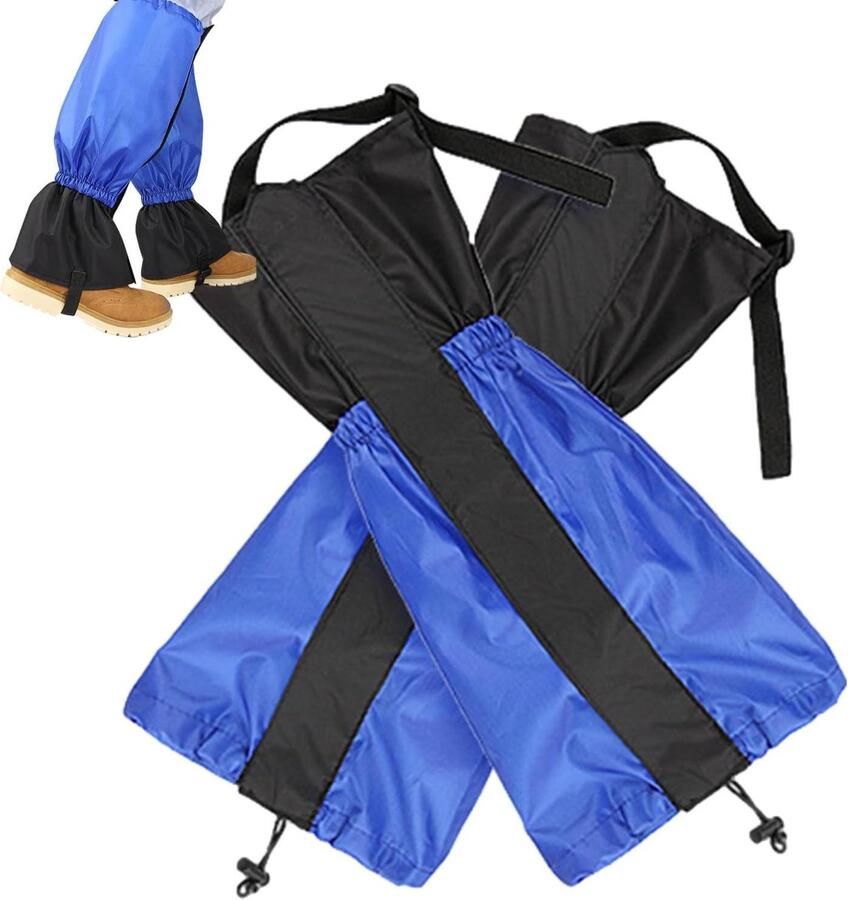 Sneeuwbeenkappen Wandel Gaiters Outdoor Bescherming Waterdicht Winddicht Lengte Blauw
