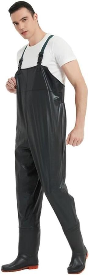 Waterdichte Borstwaders Visserslaarzen Waadpak Diep Werk Vissen Geïntegreerde PVC Laarzen