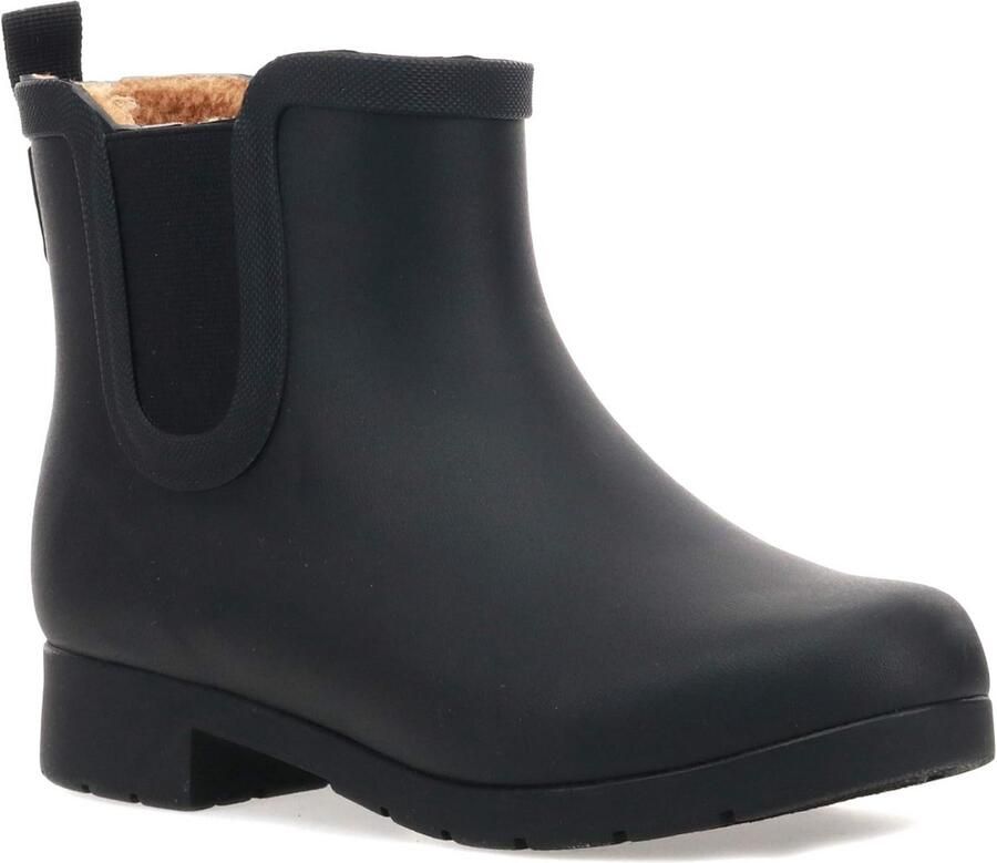 Waterdichte Chelsea Boots Dames met Warme Voering Zwart