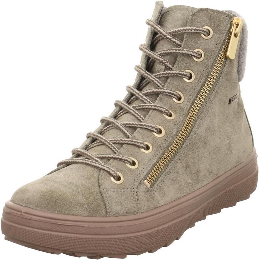 Waterdichte Chelsea Boots voor Dames met Gore-Tex Suède Enkellaarsjes met Plateauzool