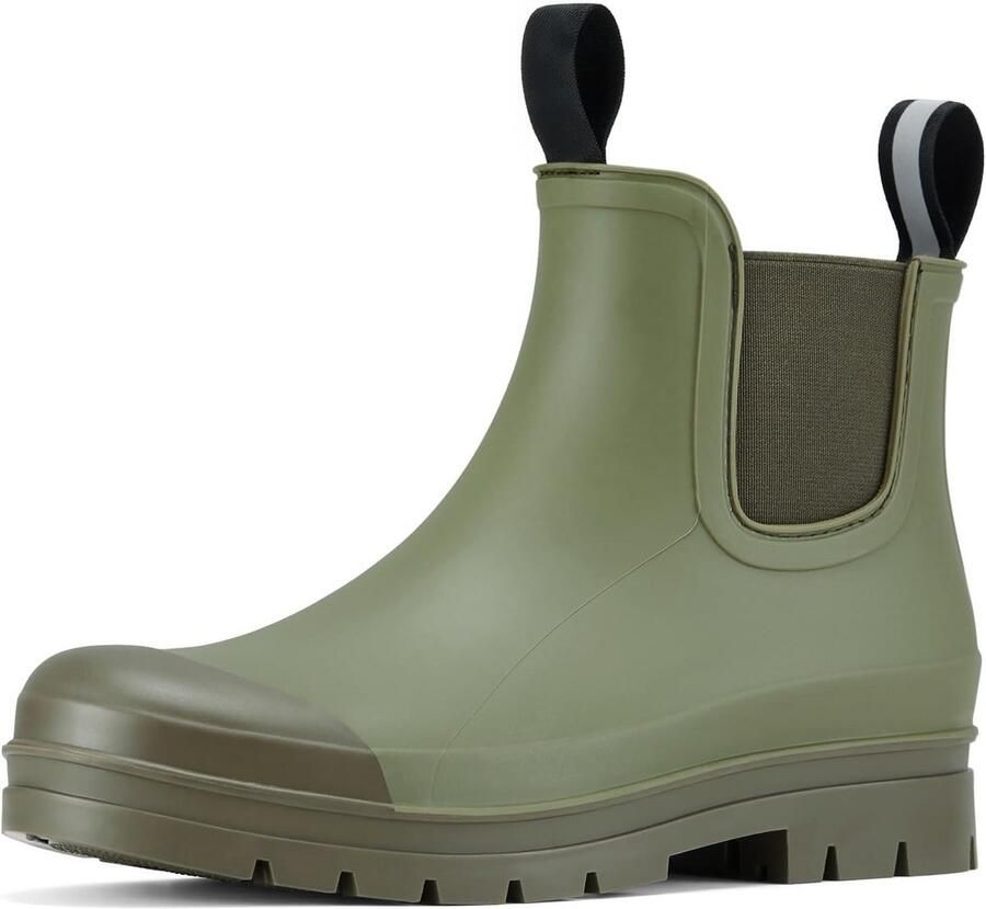Waterdichte Chelsea Enkellaarzen Dames Rubber Antislip voor Regen en Tuin