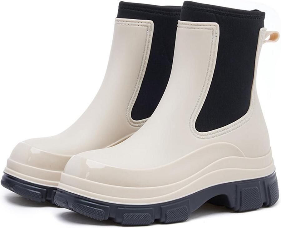 Waterdichte Dames Enkellaarzen Halfhoge Rubber Laarzen voor Buiten en Tuin