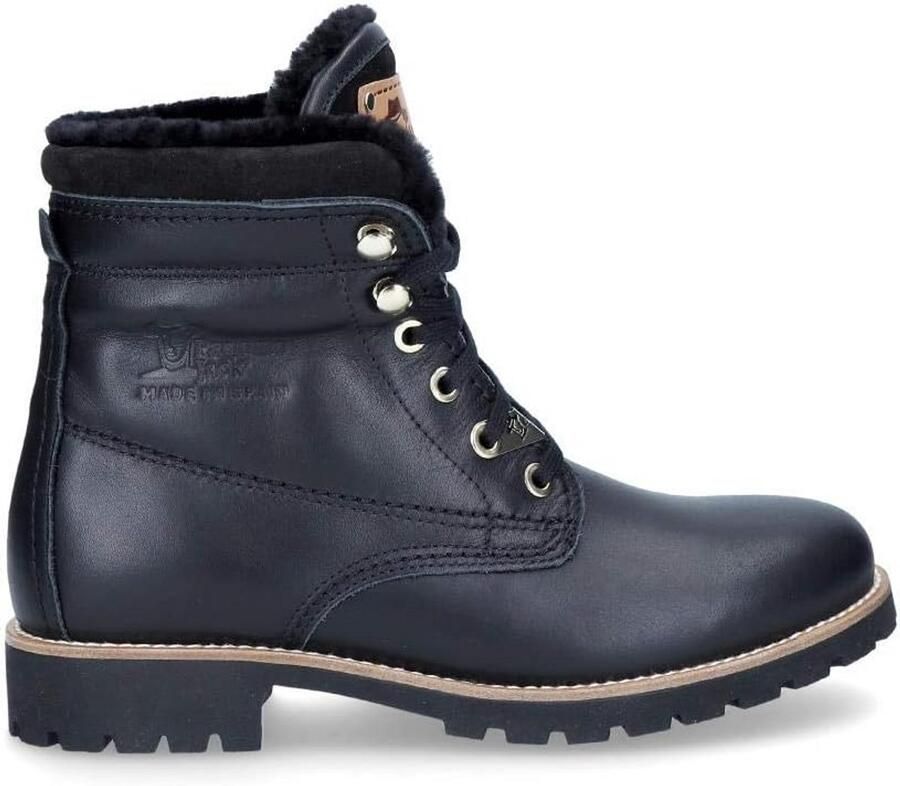 Waterdichte Dames Enkellaarzen met Warme Schapenvacht Voering en Hak Gemaakt in Spanje