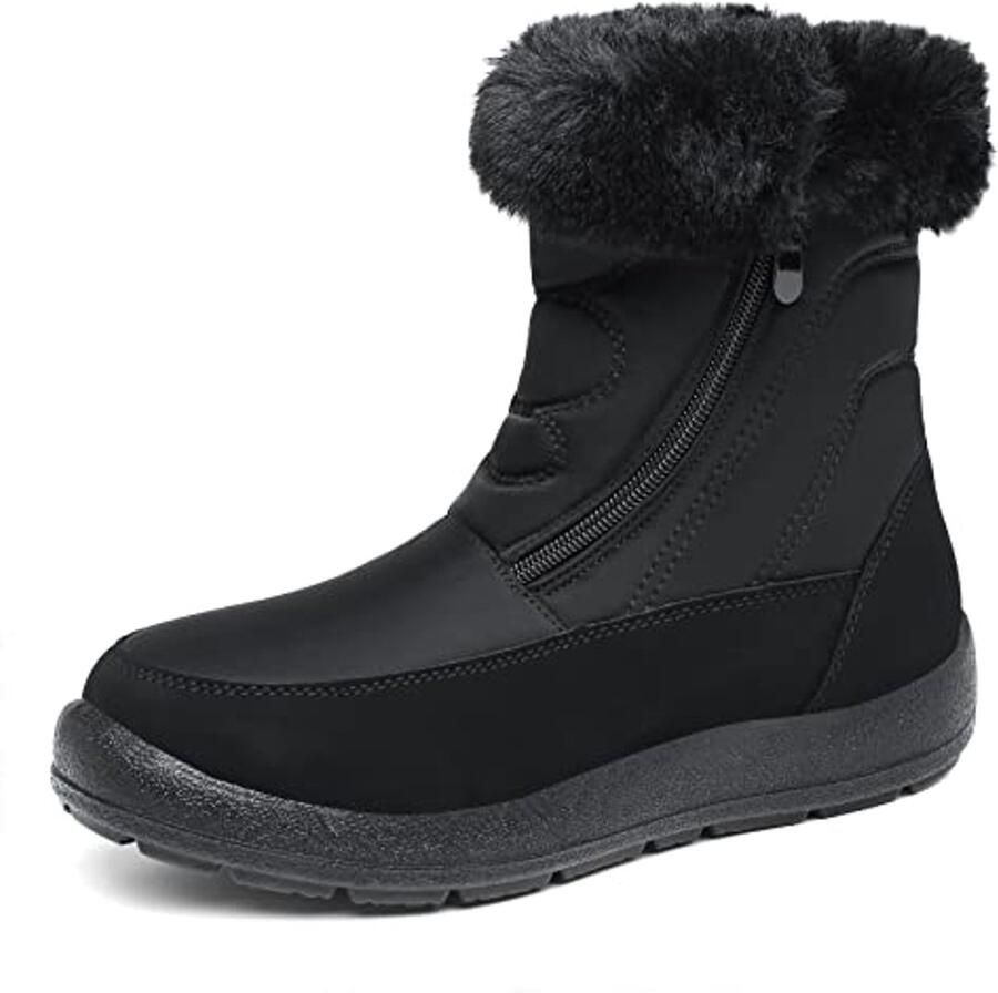 Waterdichte Dames Sneeuwlaarzen Antislip Warm Gevoerd Winter Enkellaarzen