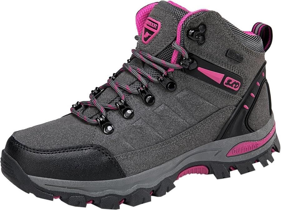 Waterdichte Dames Wandelschoenen Hoog Antislip Trekking & Klimschoenen