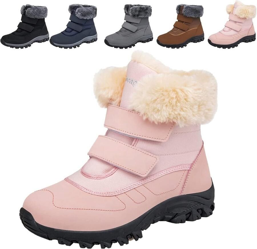 Waterdichte Dames Wandelschoenen met Warme Voering voor Winter en Sneeuw