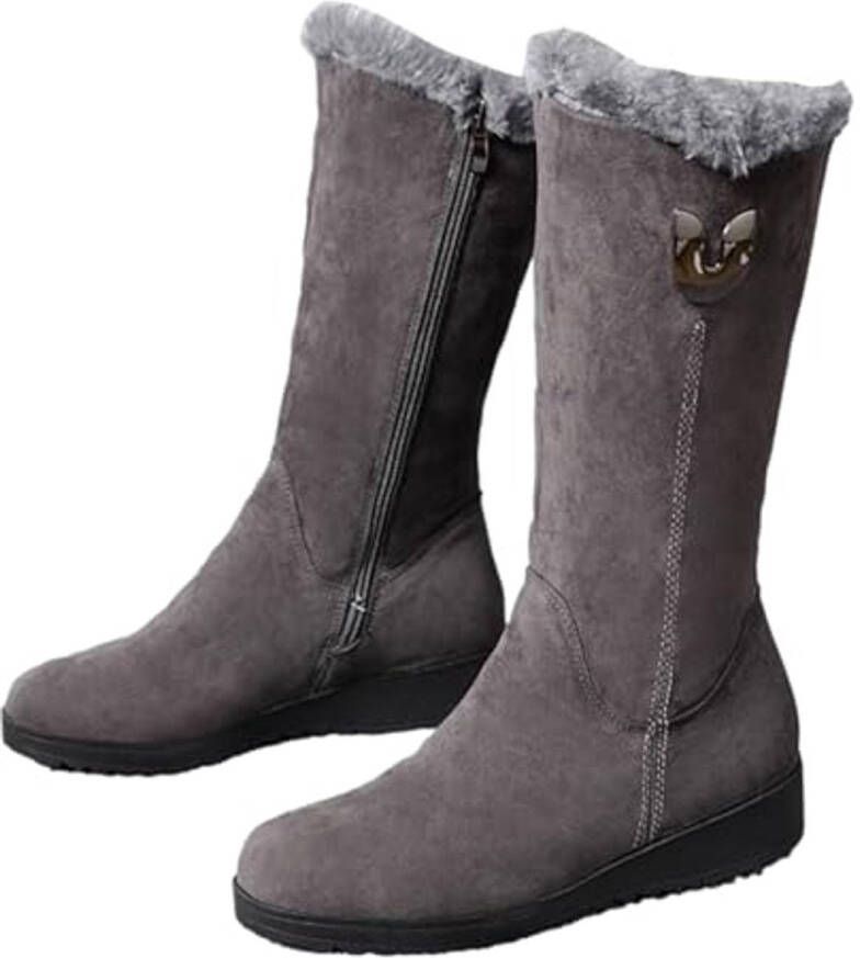 Waterdichte Dames Winterlaarzen Gevoerd Antislip Lichtgewicht en Waterafstotend