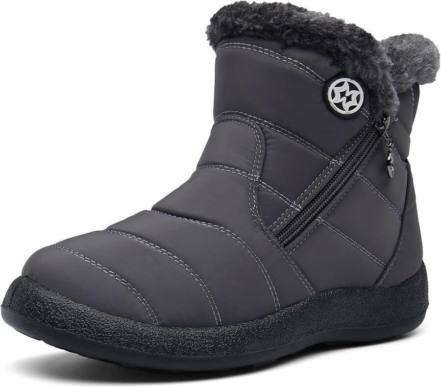 Waterdichte Dames Winterschoenen Ankle Boots Warm Gevoerd Antislip Sneeuwlaarzen
