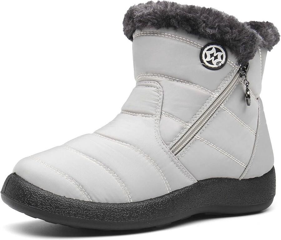 Waterdichte Dames Winterschoenen Warme Antislip Sneeuwlaarzen en Enkellaarzen