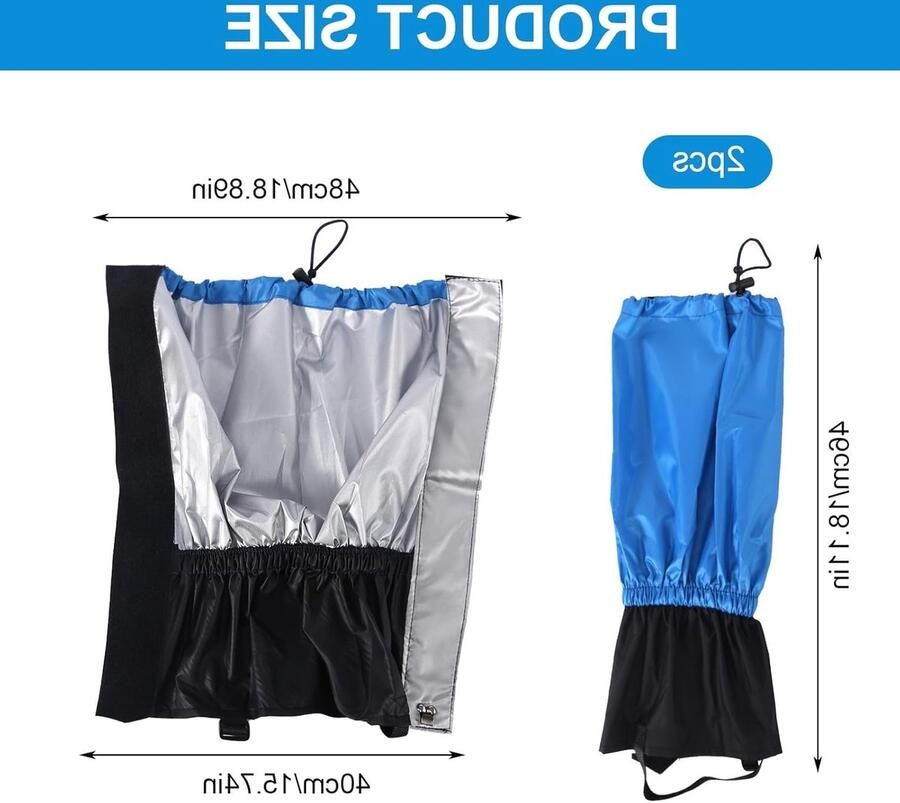 Waterdichte en stofdichte gaiters voor outdooractiviteiten verstelbare beenbescherming voor wandelen jagen en klim