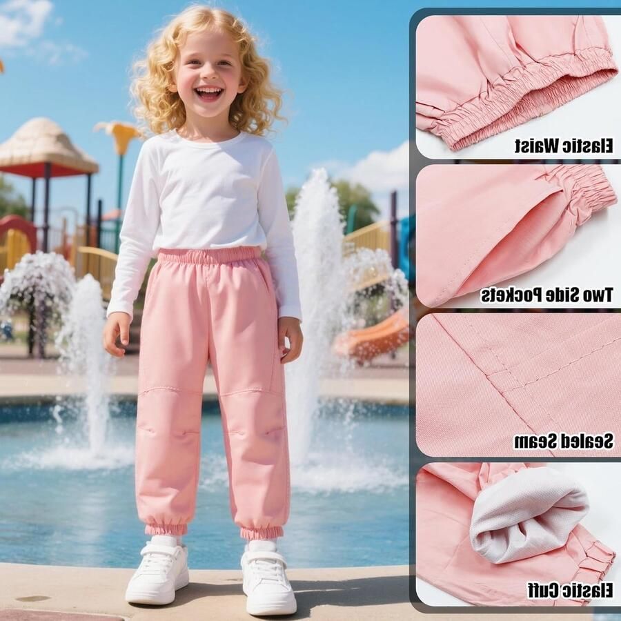Waterdichte en Winddichte Wandelschoenen voor Kinderen van met Ade d Mesh Voering Elastische Taille en Ruime Zakjes voor Buitenactiviteiten