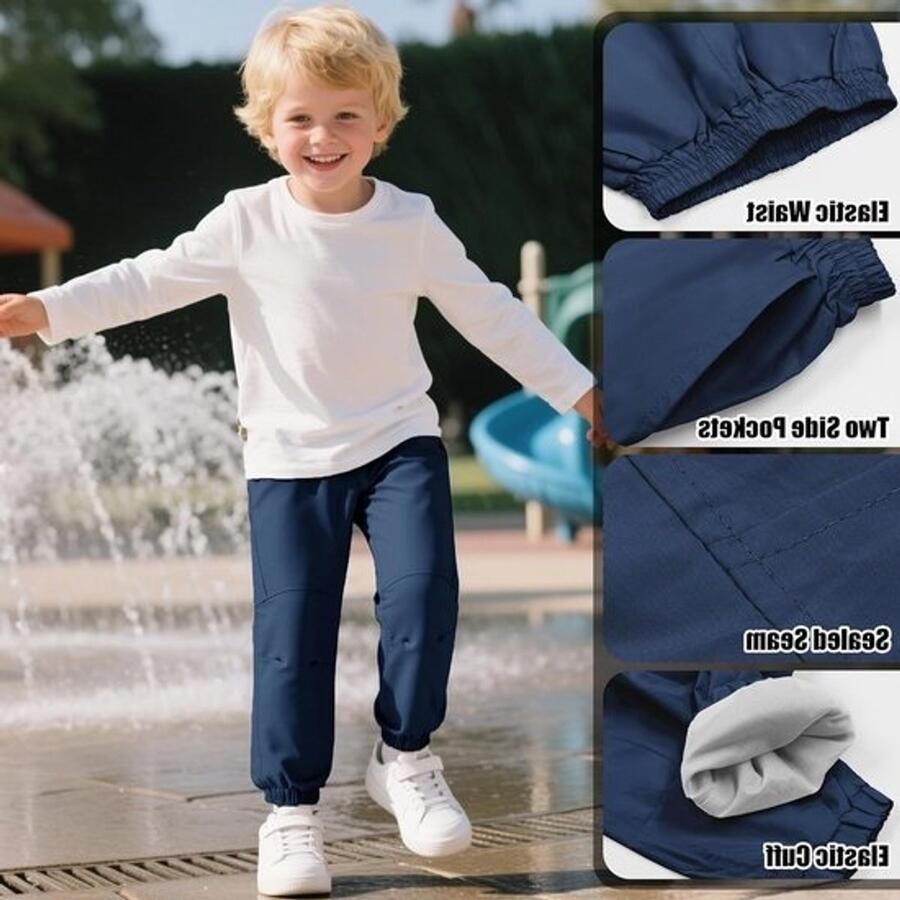 Waterdichte en winddichte wandelschoenen voor kinderen van met ade de meshvoering elastische taille en ruime zakjes