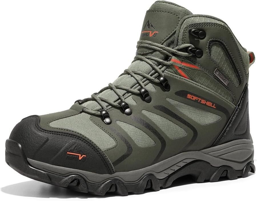 Waterdichte Enkelhoge Wandelschoenen Heren Outdoor Lichtgewicht Trekking en Trails