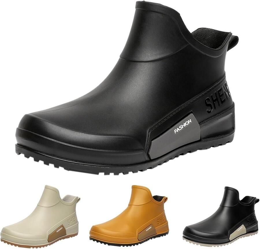 Waterdichte Enkellaarzen en Antislip Rubber Laarzen voor Tuin Regen & Buitenactiviteiten