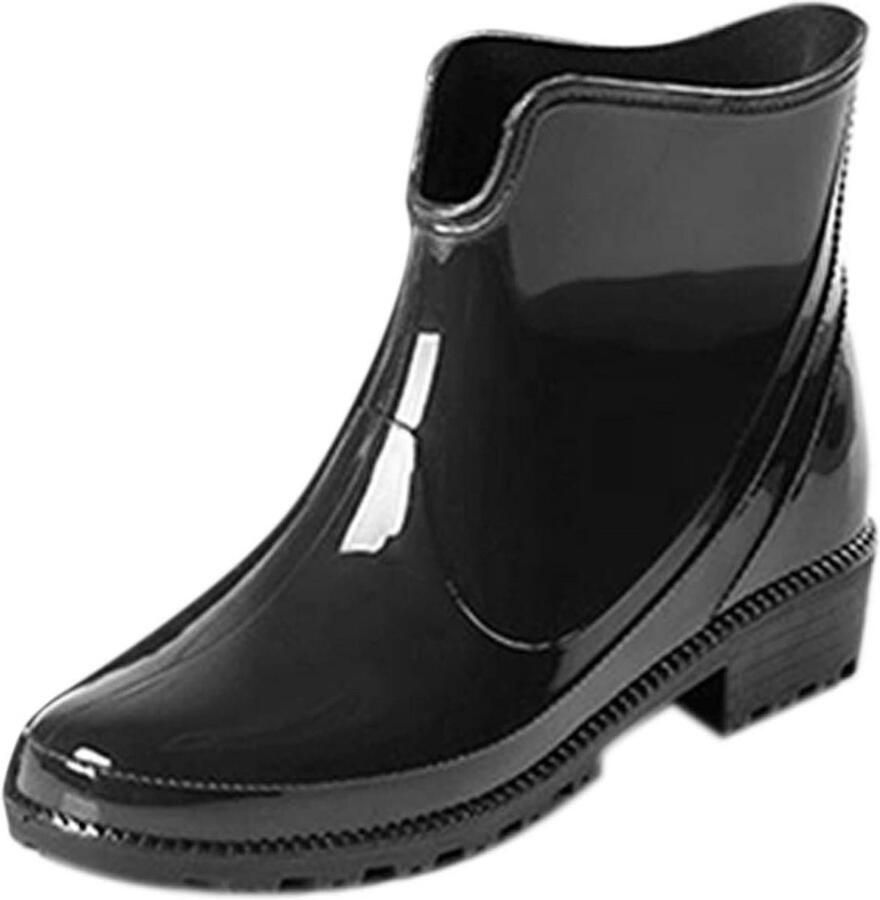 Waterdichte Enkellaarzen Dames Rubberen Kort Model Regenlaarzen met Antislip Zool