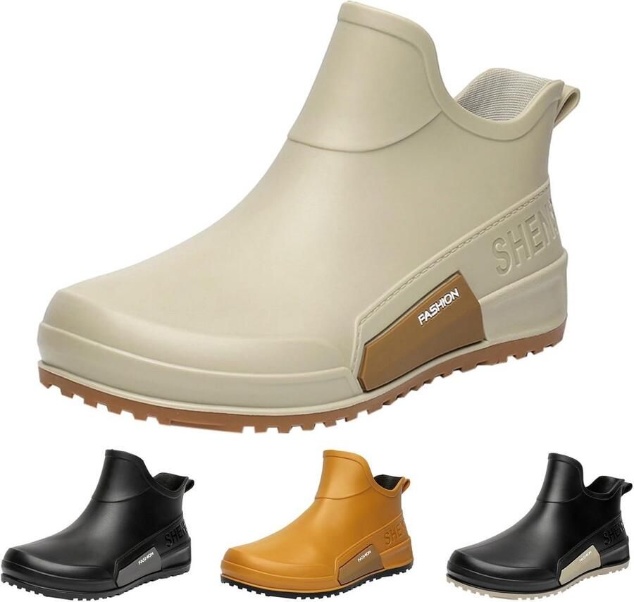 Waterdichte Enkellaarzen voor en Antislip Rubberlaarzen voor Regen en Tuin