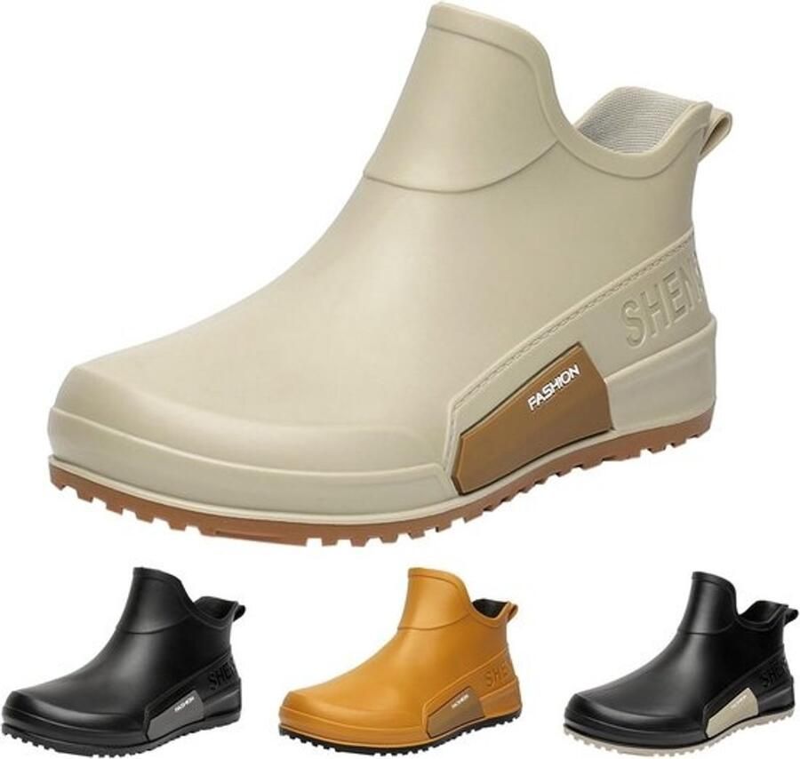 Waterdichte Enkellaarzen voor en Antislip Rubberlaarzen voor Regen en Tuin