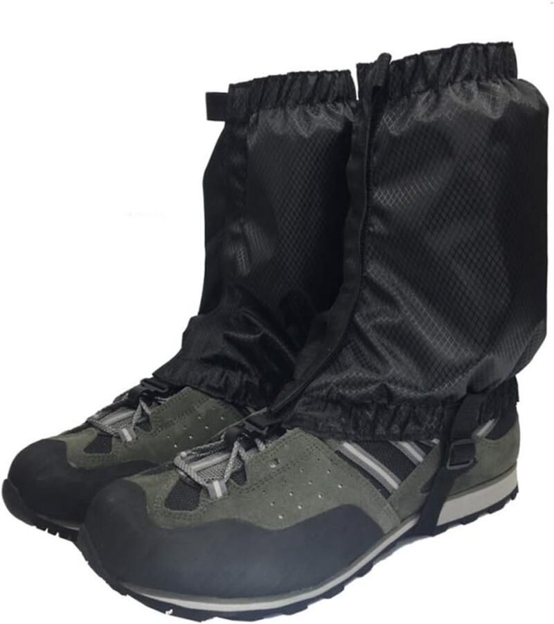 Waterdichte Gaiters Gamaschen Zwart Voor nen en Waterdicht en verstelbaar Wandelen Jagen Bergbeklim Sneeuwschoenwandelen Outdoor accessoires Wandelschoenen Accessoires Zwart