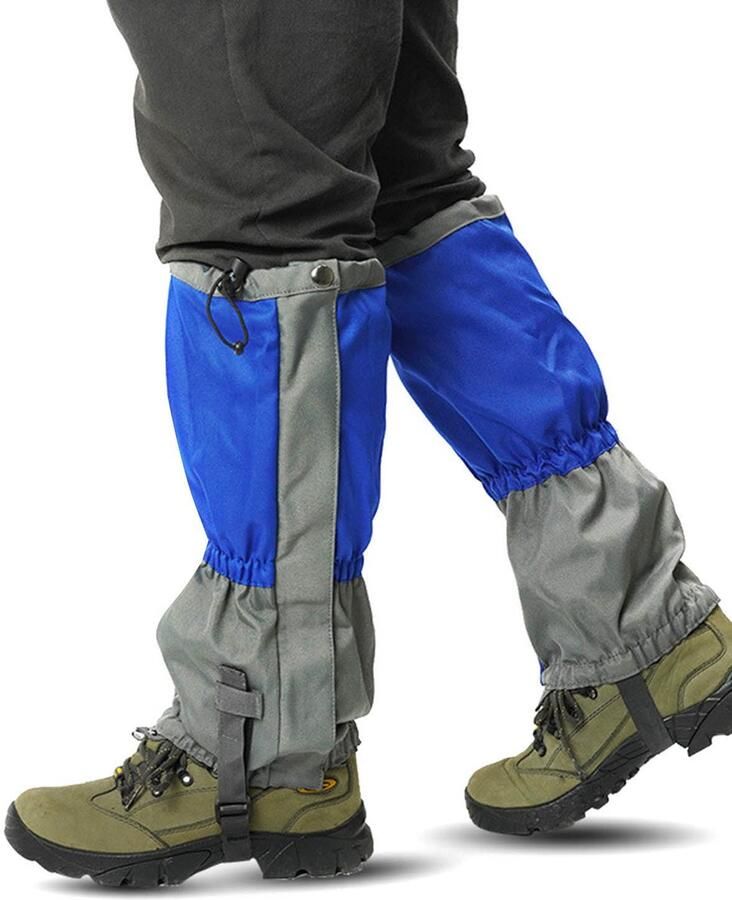 Waterdichte Gaiters voor Wandelschoenen Wind- en Scheurbestendig Geschikt voor Sneeuwlaarzen Voor Wandelen Jagen & Bergbeklim Zwart