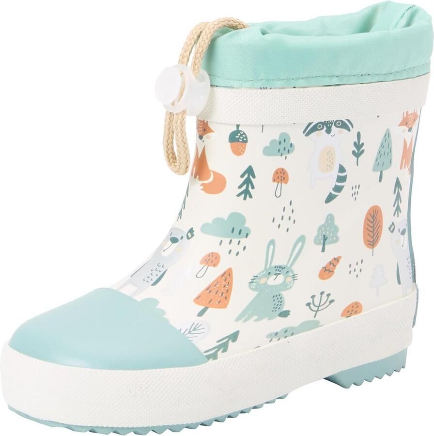 Waterdichte gevoerde regenlaarzen voor kinderen met goede grip