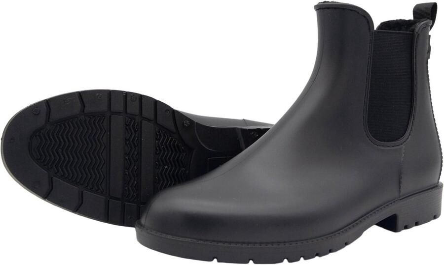 Waterdichte gevoerde rijlaarzen enkellaarsjes PVC voor paardrijden dames en kinderen Warm en antislip