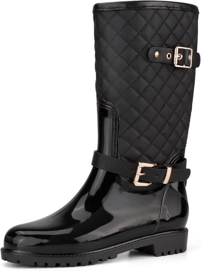Waterdichte Halfhoge Dames Regenlaarzen voor Tuin en Buiten