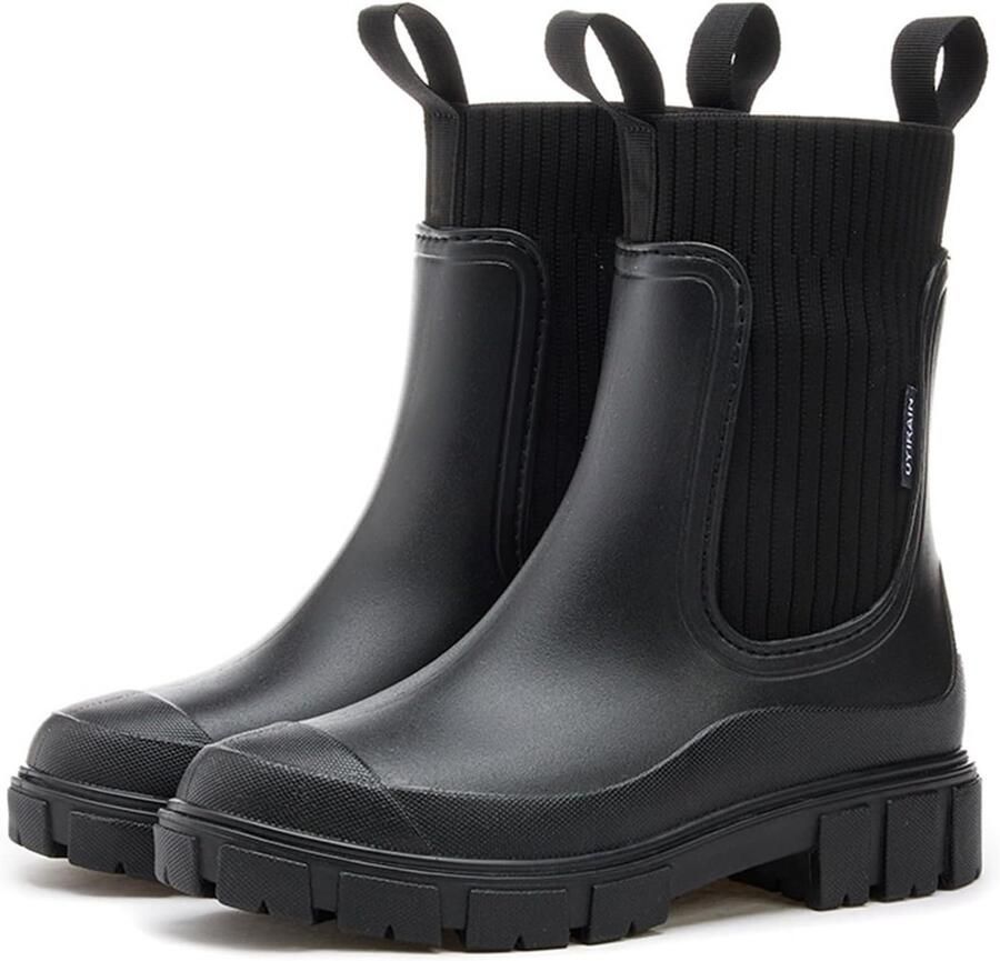 Waterdichte Halfhoge Regenlaarzen Dames Antislip Chelsea Tuinlaarzen