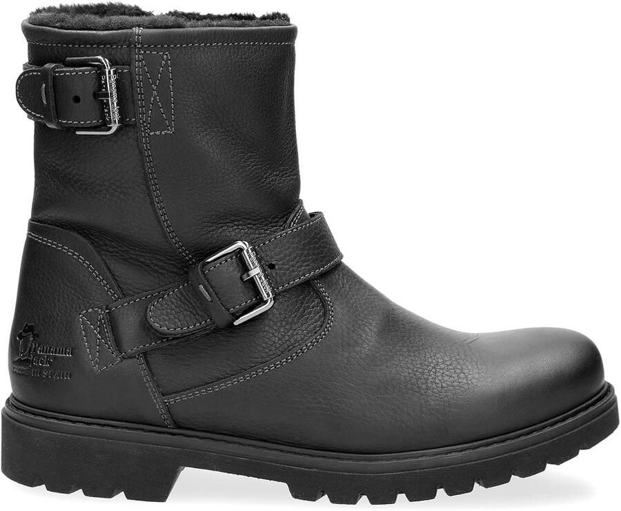 Waterdichte Heren Enkellaarzen met Rits Warm Gevoerd Lederen Laarzen