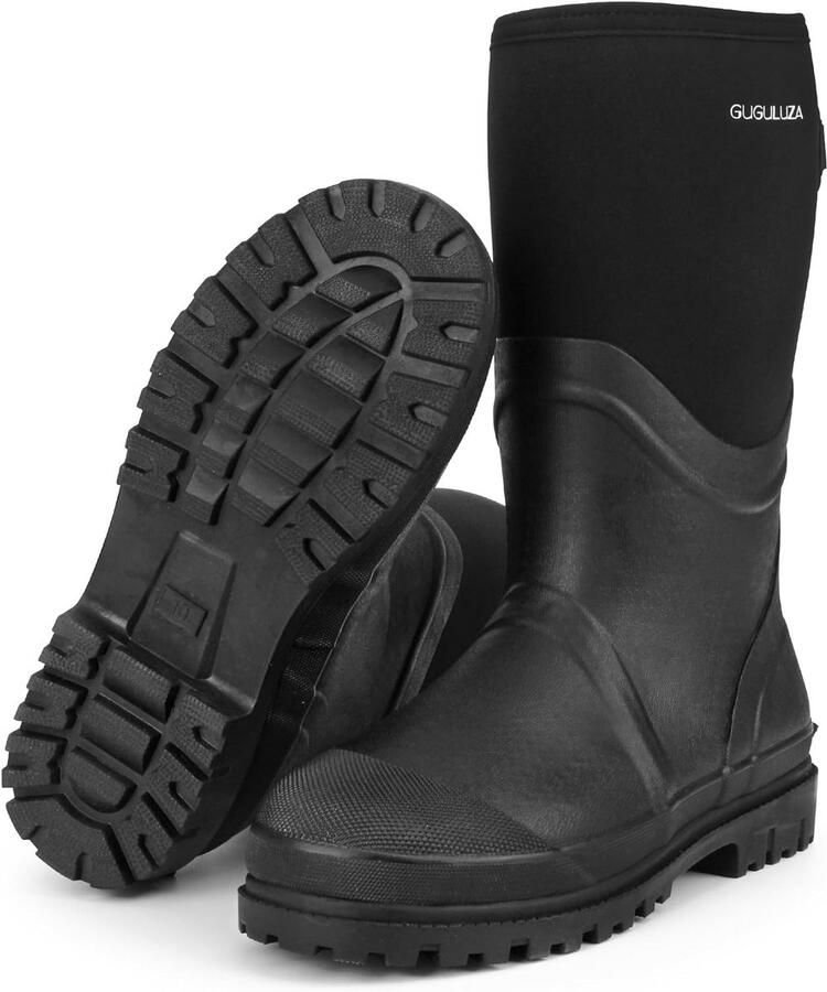 Waterdichte Heren Laarzen met Neopreen Voering Warm & Comfortabel voor Jagen en Vissen