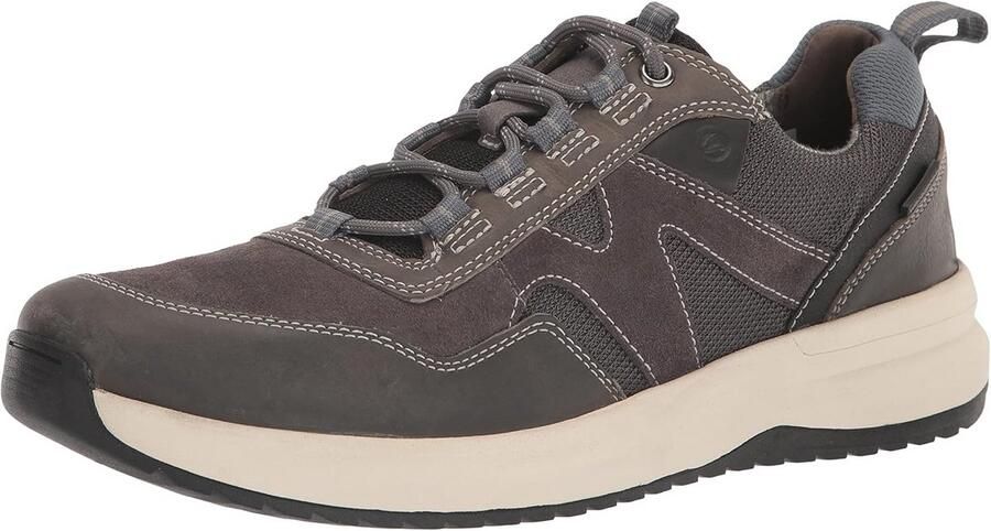 Waterdichte Heren Outdoorschoenen Laag Model Oxford Zwart Leder