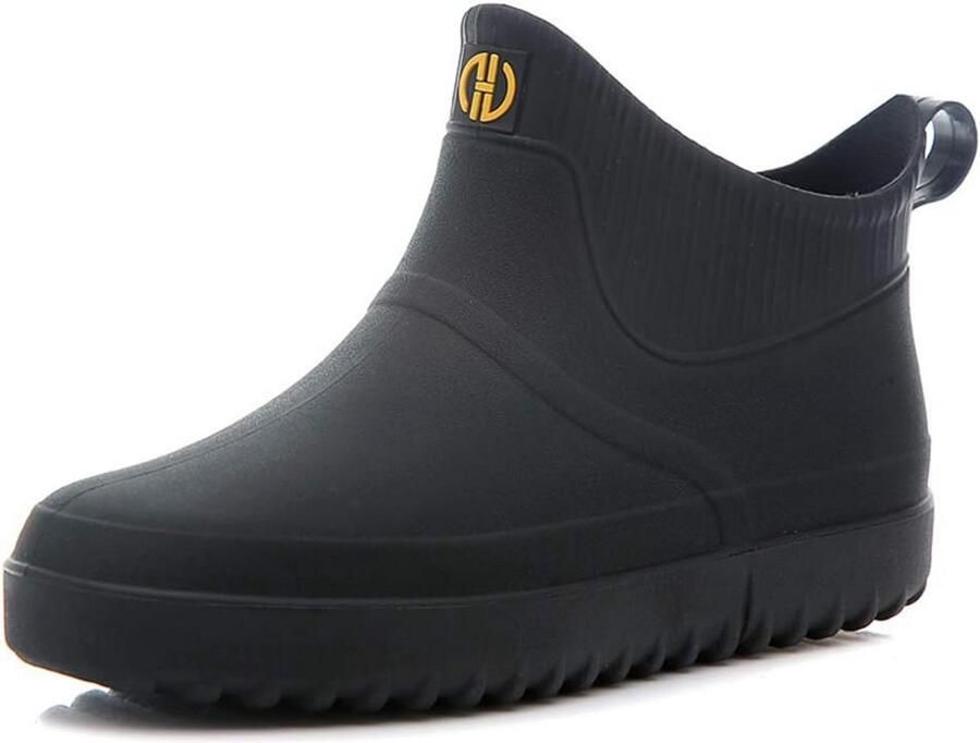 Waterdichte Heren Regenlaarzen Chelsea Stijl Rubber Laarzen voor Tuin en Buiten