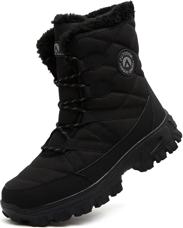 Waterdichte Heren Sneeuwlaarzen met Warme Voering voor Outdoor en Winter