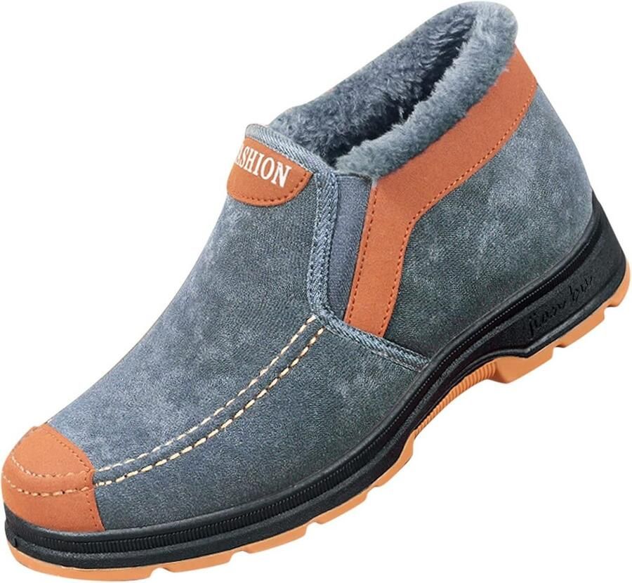 Waterdichte Heren Snowboots Slip-On Wandelsneakers zonder Veters