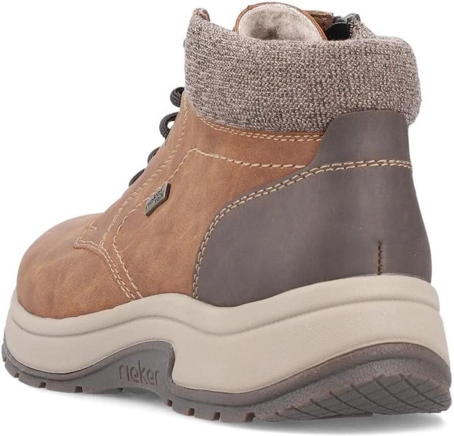 Waterdichte Heren Veterboots met Uitneembaar Voetbed Comfortabele Flexibele Laarzen