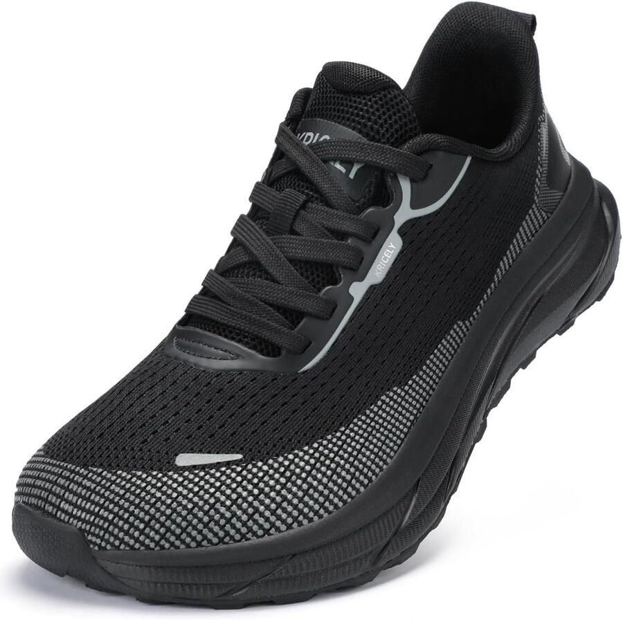 Herensneakers Breed Ademende Wandelschoenen met Goede Zool en Stevige Ondersteuning