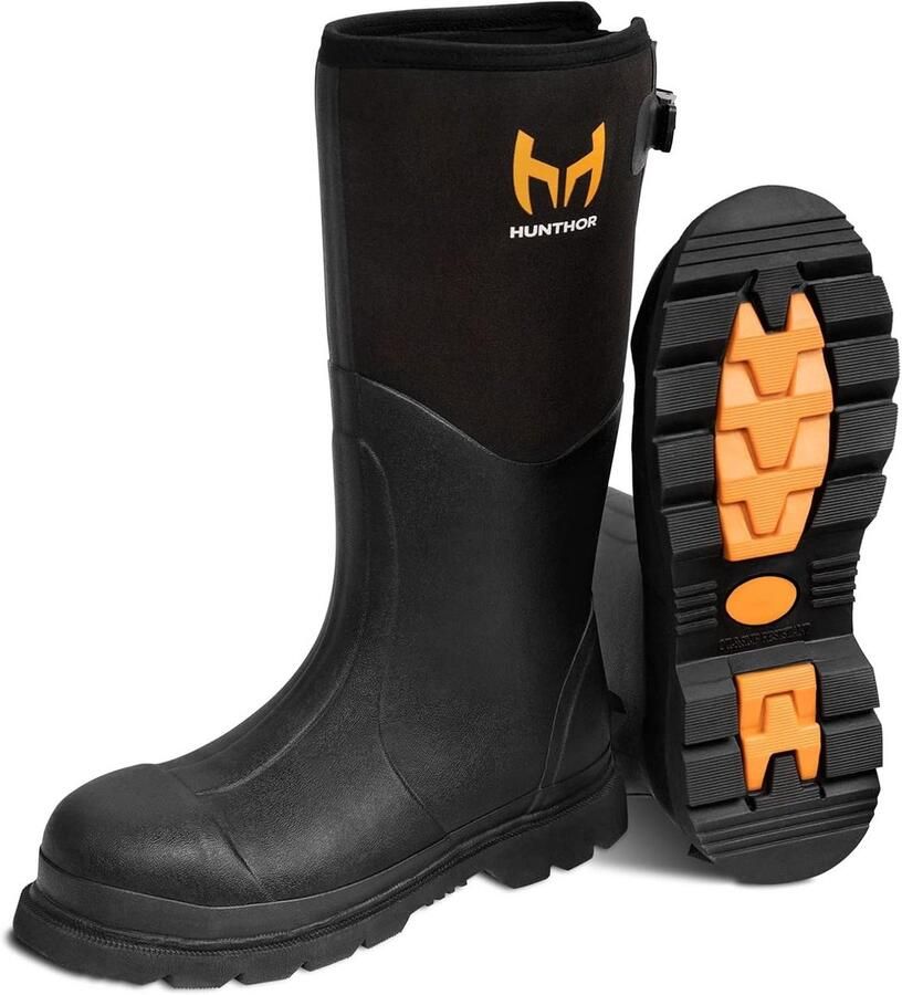 Waterdichte Heren Werklaarzen Rubber Warm en Anti-slip