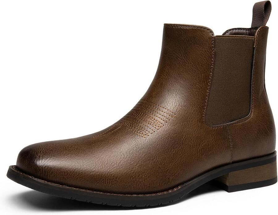 Waterdichte Heren Western Laarzen met Rits en Trekband