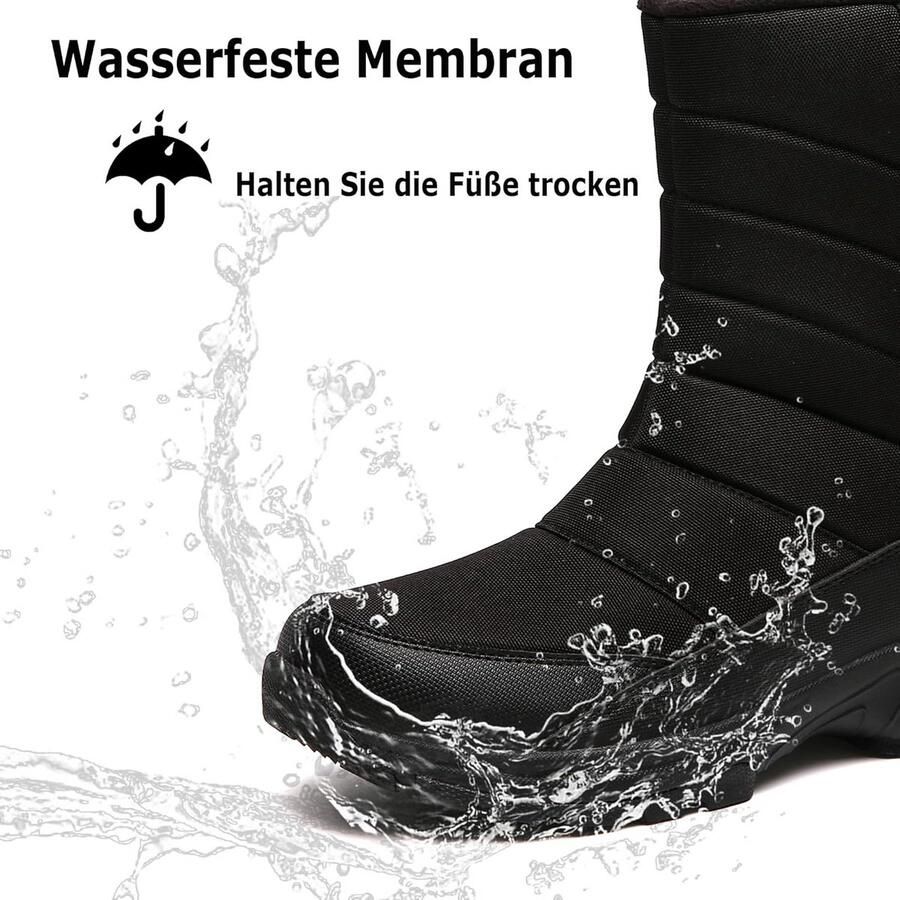 Waterdichte Heren Winterlaarzen Warme Voering Sneeuwlaarzen & Lichtgewicht Wandelschoenen