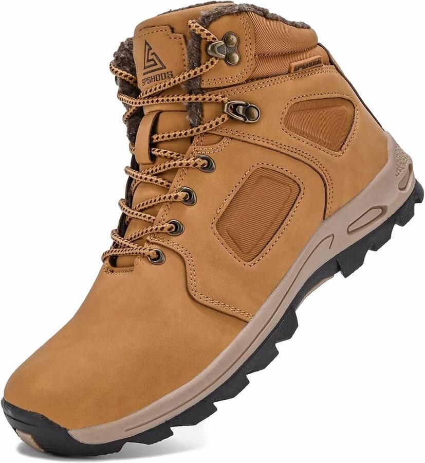 Waterdichte Heren Winterschoenen Gevoerd Warme Wandelschoenen Trekkinglaarzen