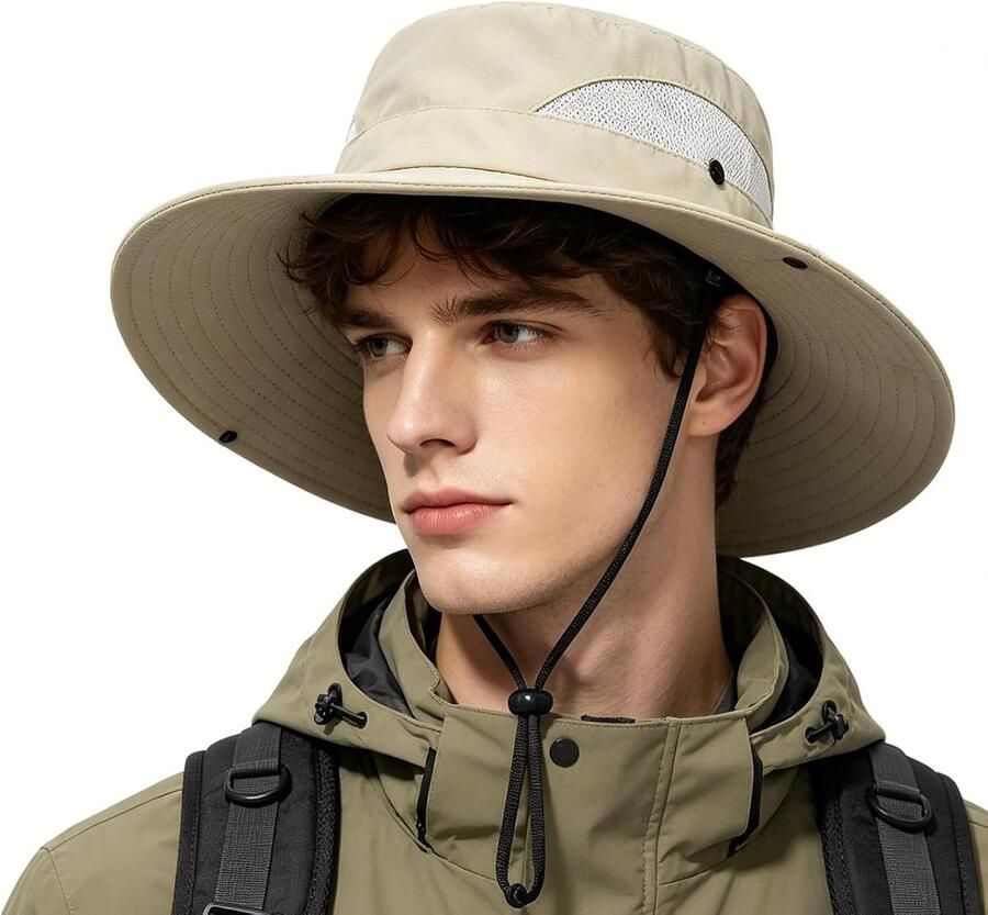Waterdichte hoed voor en zomer safari-hoed uv-bescherming ade d brede rand regenhoed zonnehoeden voor vissen outdoor trekking