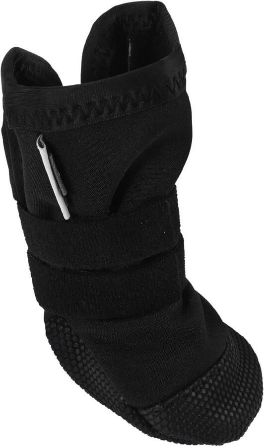 Waterdichte Hondenlaarsjes Pootbeschermers Hond Poten Bescher Antislip Zolen 15x5.5x Zwart