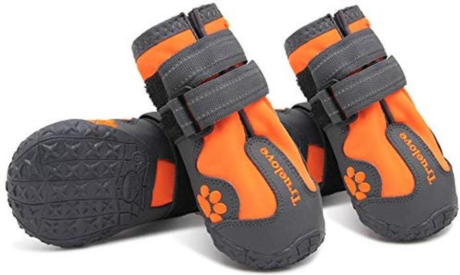 Waterdichte hondenlaarzen met reflecterende bandjes voor kleine middelgrote en grote honden
