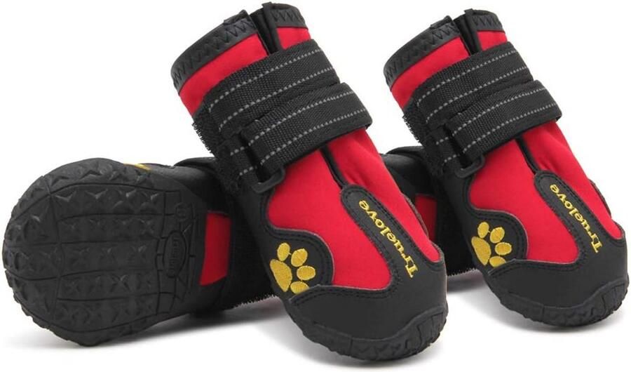 Waterdichte Hondenlaarzen met Reflectoren voor Kleine tot Grote Honden