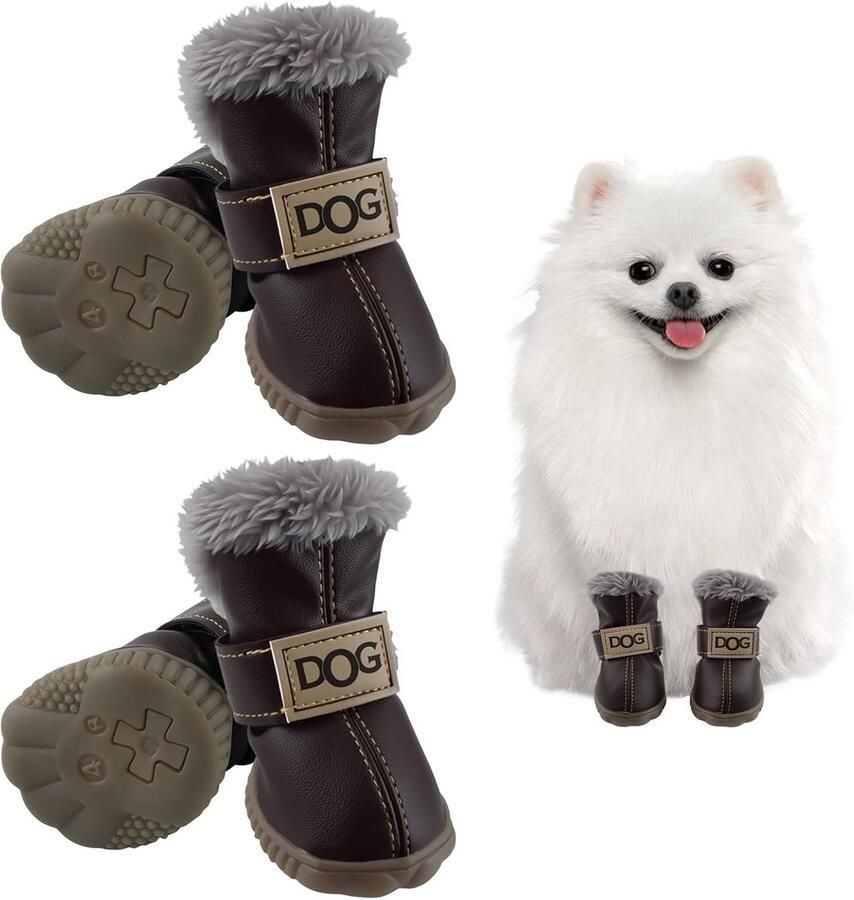 Waterdichte Hondenschoenen met Antislip Zool voor Kleine en Middelgrote Honden