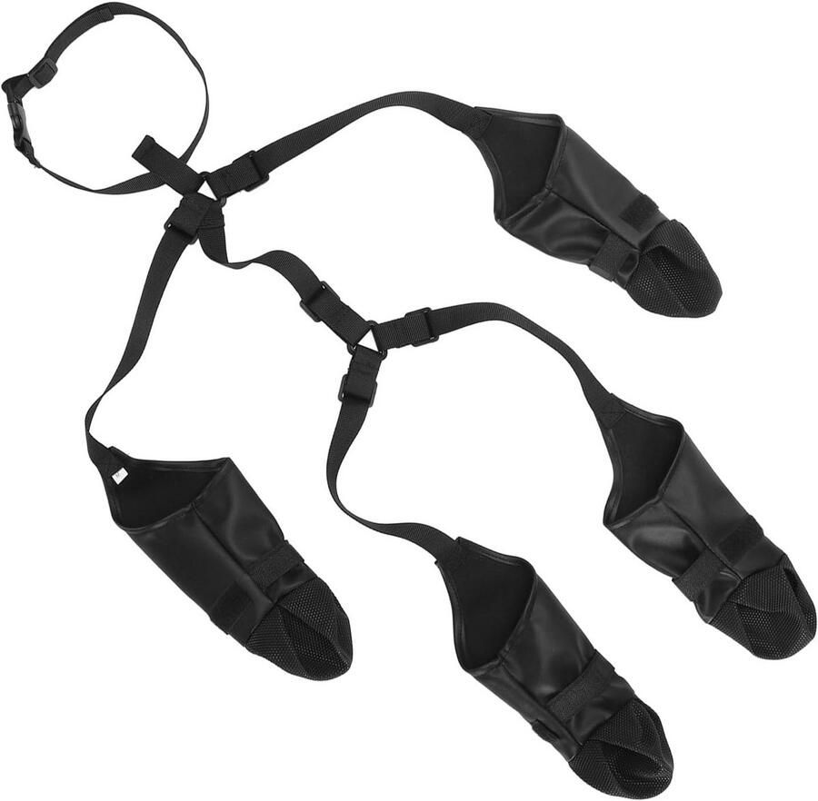 Waterdichte Hondenschoenen met Beenbescherming Verstelbaar Antislip voor Kleine en Middelgrote Honden