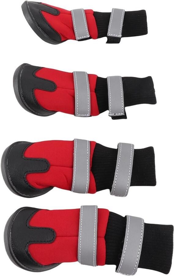 Waterdichte Hondenschoenen Set 4 Stuks Antislip Bescherming voor Buitenactiviteiten