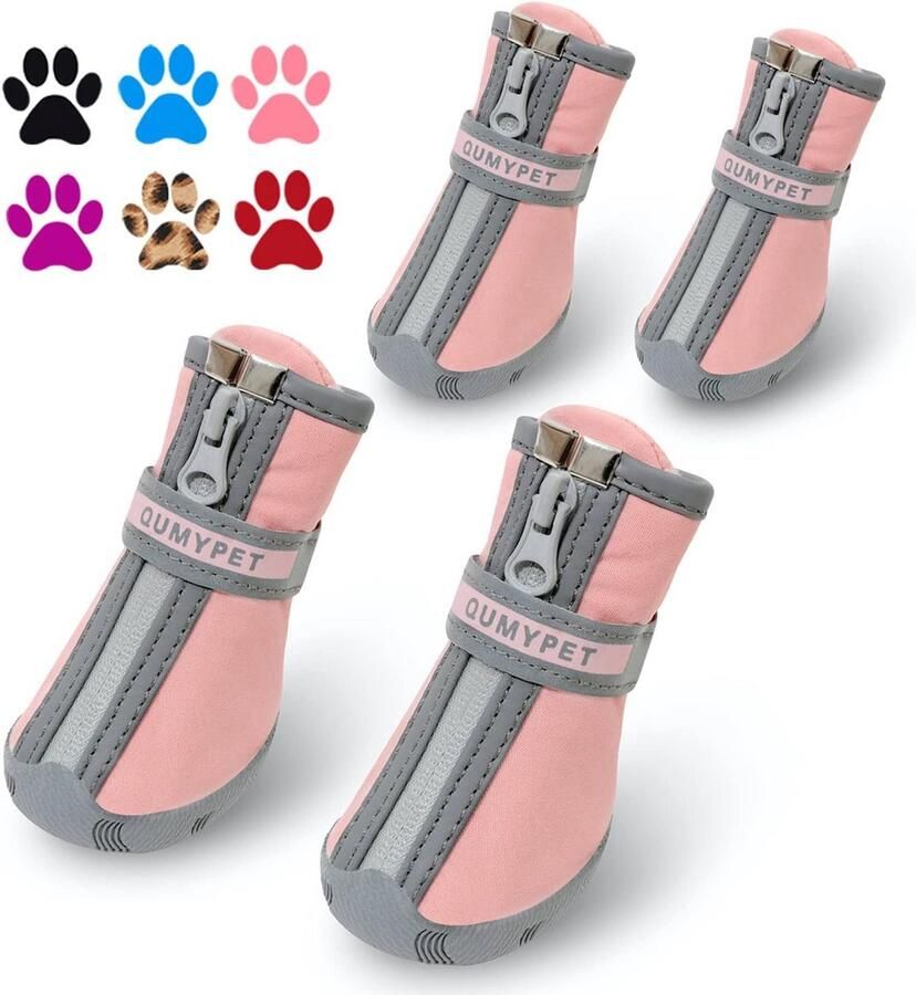 Waterdichte Hondenschoenen voor Kleine Honden en Puppy's Pootbescherming voor Zomer en Winter