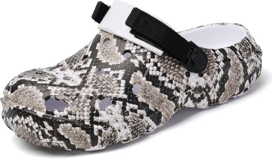 Waterdichte Instappers voor en Lichte Anti-Slip Tuinschoenen met Slangenprint